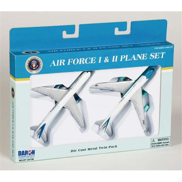Daron Worldwide Trading Daron Worldwide Trading RT5733 Air Force ONE-AIR Force 2 - 2 Plane Set RT5733